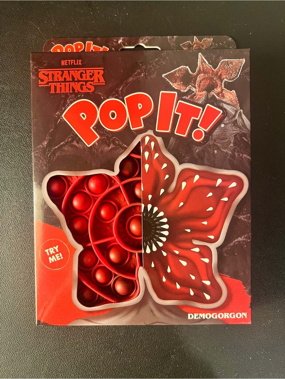 Stranger Things Demogorgon Pop It Fidget Toy Netflix Buffalo Games Red NEW